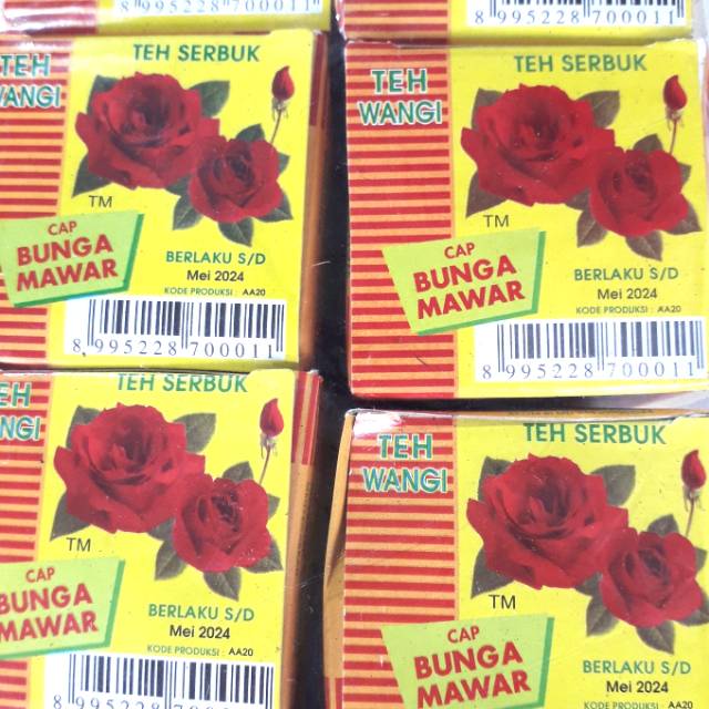Teh wangi bubuk ,serbuk cap bunga mawar 500gr