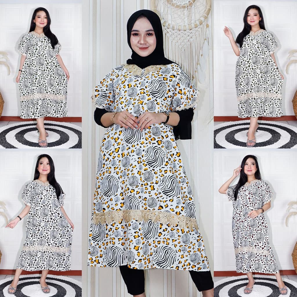 Termurah dan Bisa COD/ Daster Renda Busui/ Daster Batik/ Daster Renda Busui/ Daster Zebra