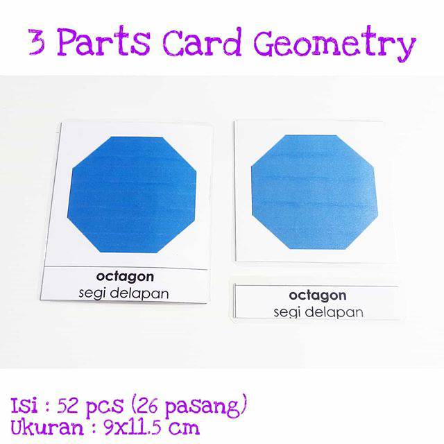 3 PART CARD GEOMETRIC INSETS