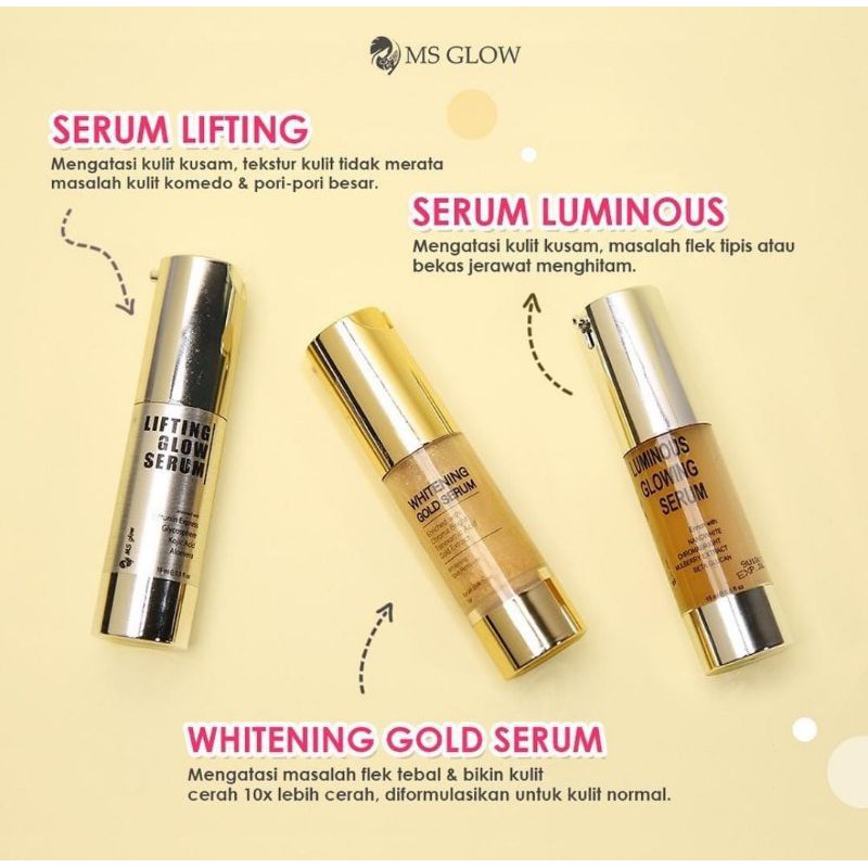 MS GLOW SERUM LIFTING DAN LUMINOUS