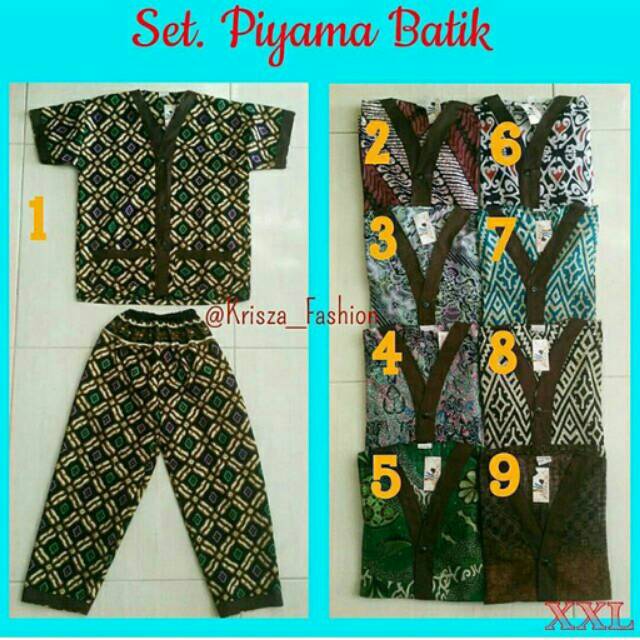 Setelan Piyama Batik Anak