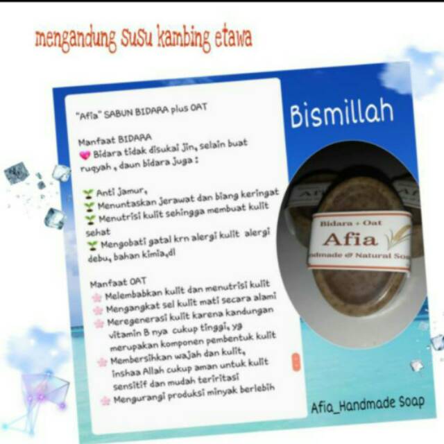 Sabun herbal Bidara Afia