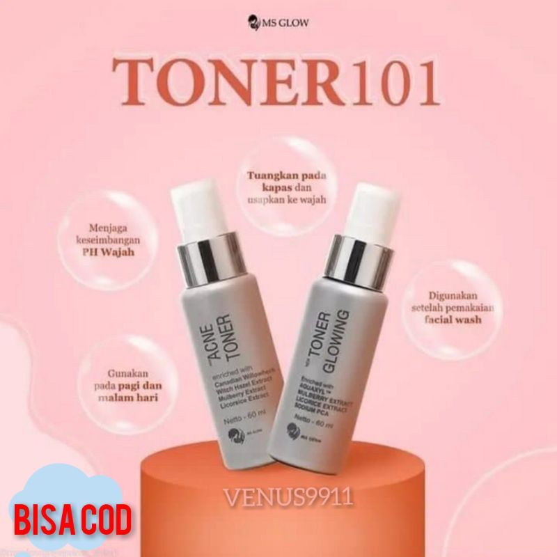 (COD) TONER MSGLOW ACNE/ GLOWING