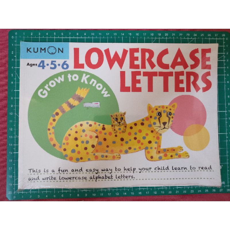 Kumon grow to know lowercase letters
