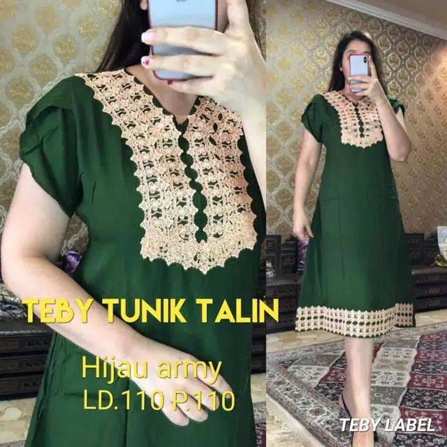 Daster renda teby tunik talin