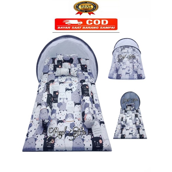 kasur bayi matras set kelambu dan bantal guling
