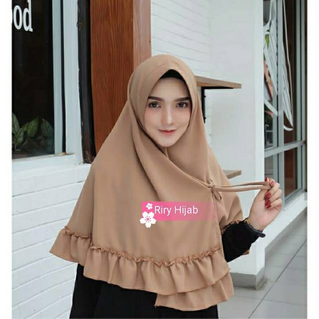 KHIMAR SALWA RUFFLE STANDAR SIZE