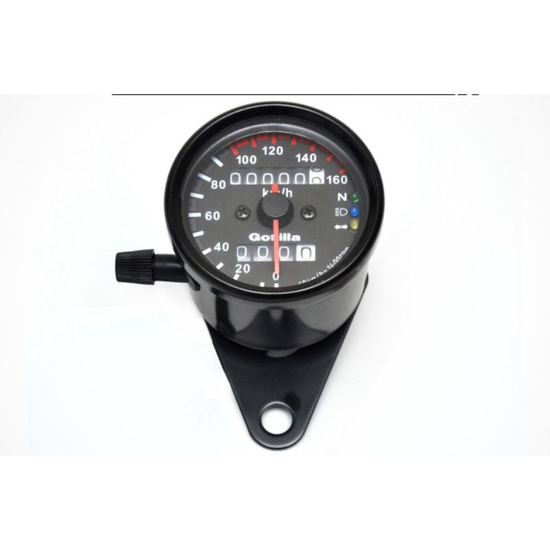 Spedometer Spedo Sepedometer Indikator LED Hitam