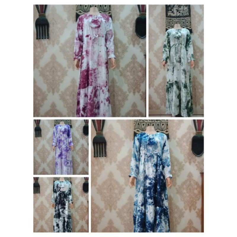 GAMIS MOTIF PRINTING/ukuran allsize