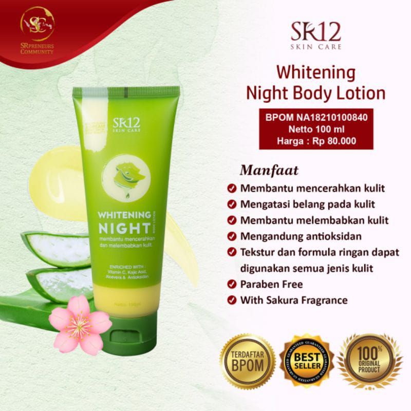 WHITENING NIGHT BODY LOTION