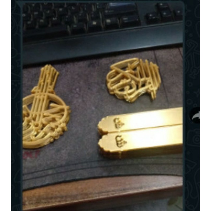 LABEL CUSTOM AKRILIK GOLD