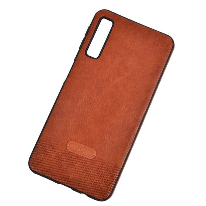 Casing Case Hp Samsung A7 2018 Leather Stitching Case