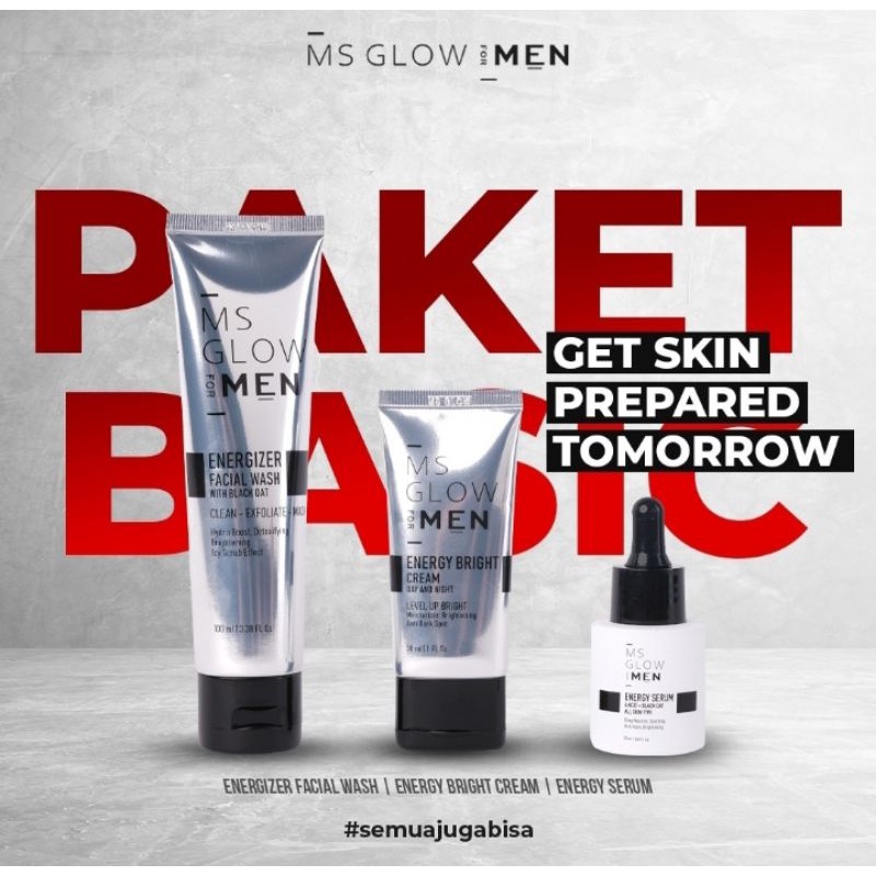 Paket Basic MS Glow For Men (isi 3)