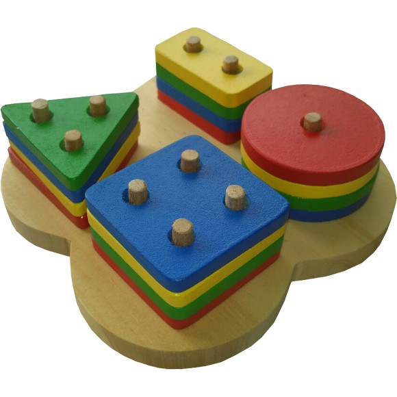 Mainan Kayu - Mainan Anak - Mainan Edukasi : Basic Shape