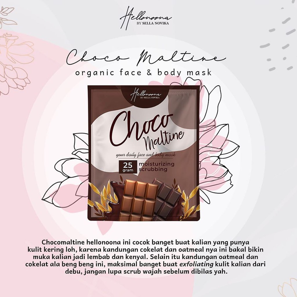 Masker Hellonoona varian choco maltine