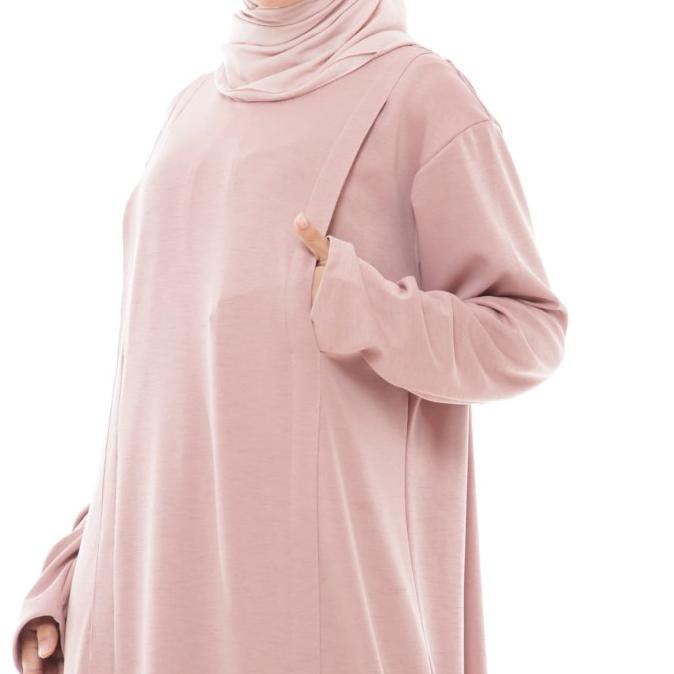 Baju Hamil Menyusui Gamis Busui Kaos Premium Basic