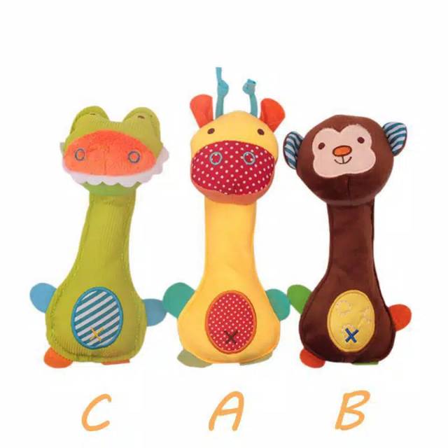 Mainan sensorik bayi rattle baby