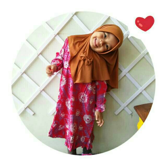 Jilbab anak jersey premium
