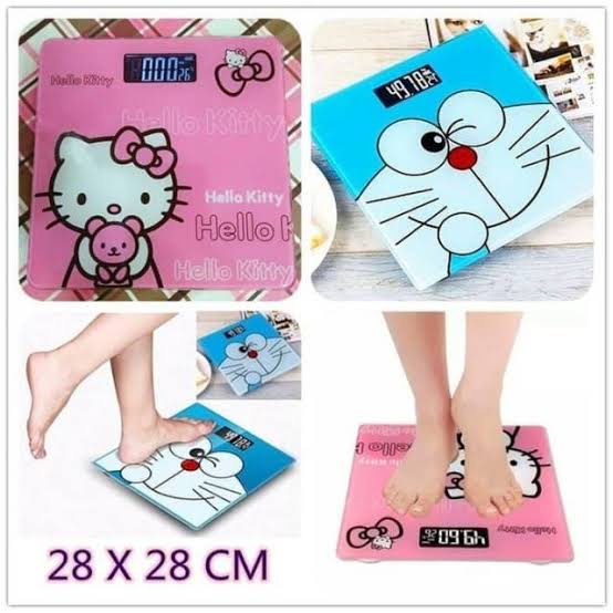 Timbangan Digital Hello Kitty dan Doraemon