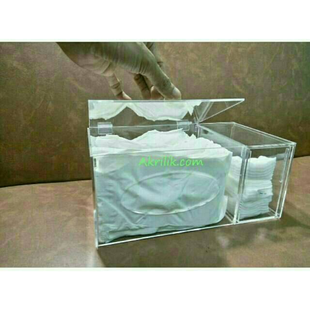Tempat tissue & kapas akrilik 3
