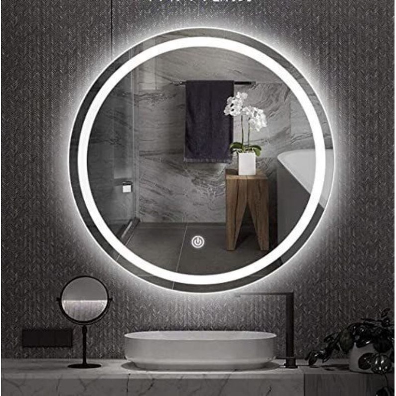 kaca cermin LED custom d 50cm