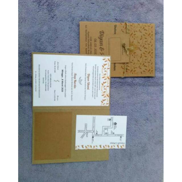 UNDANGAN PERNIKAHAN RUSTIC ELEGAN MURAH