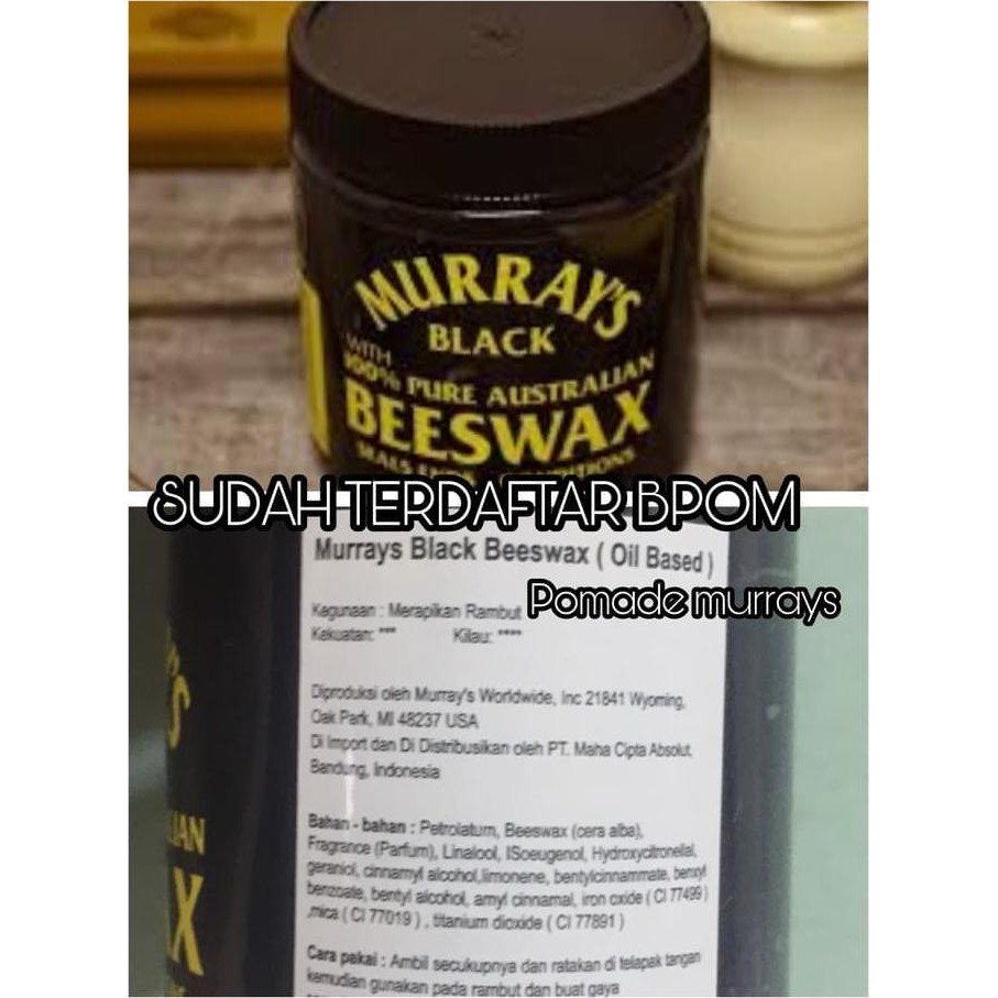 JNT COD]] Pomade Murrays Black beeswax TERBATAS Kode 798