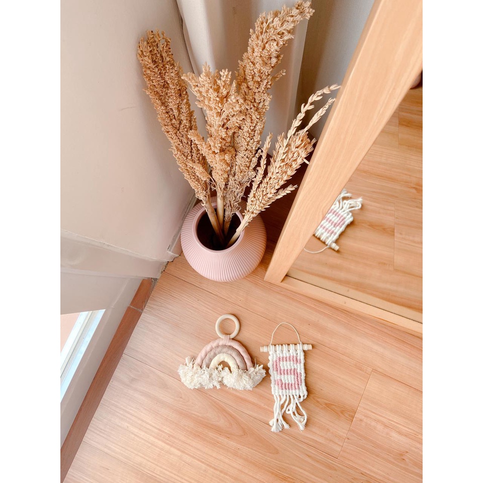 (PRE ORDER) Initial Ornament - Dusty Pink
