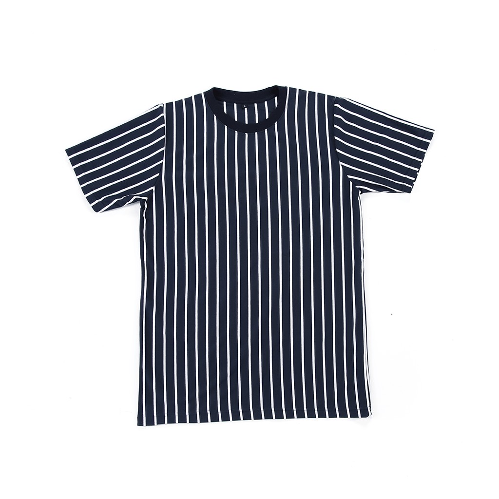Stripe Up Navy Putih