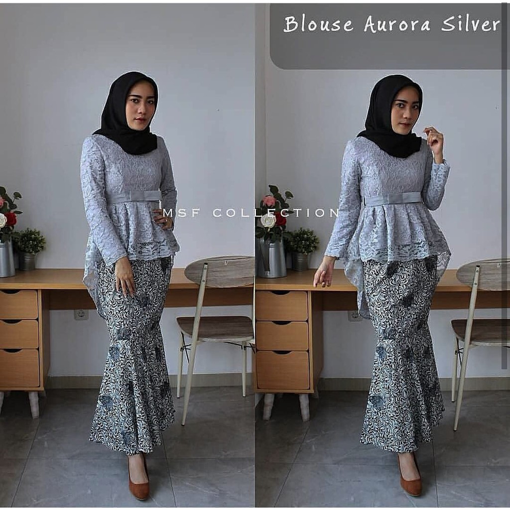 Kebaya Aurora silver HNN