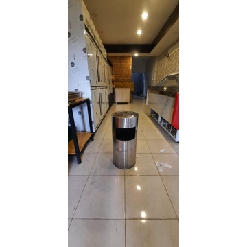 Tempat sampah stainless krisbow asbak