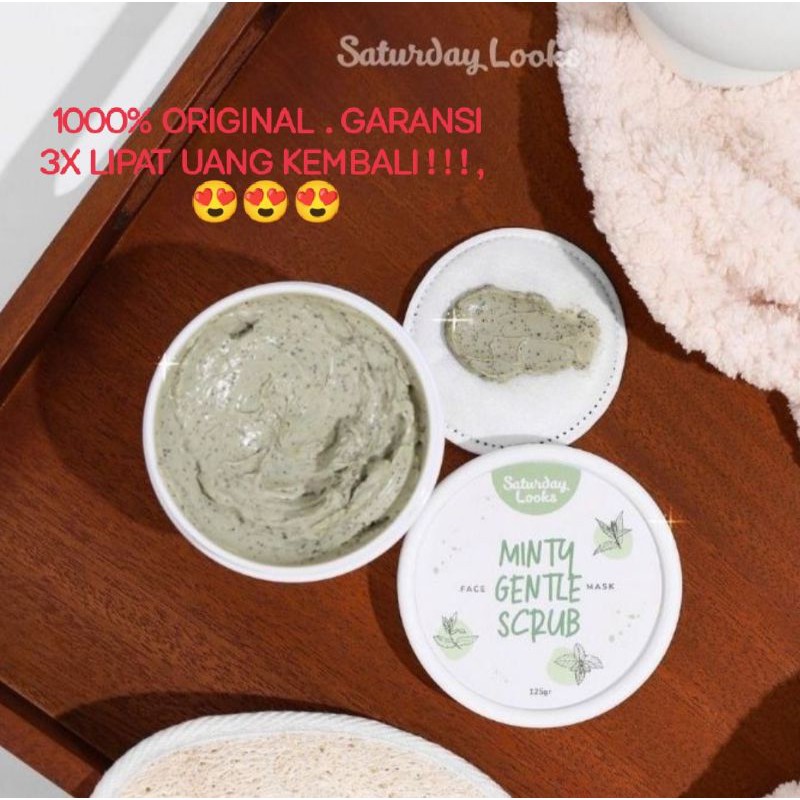 SATURDAY LOOKS MINTY GENTLE SCRUB