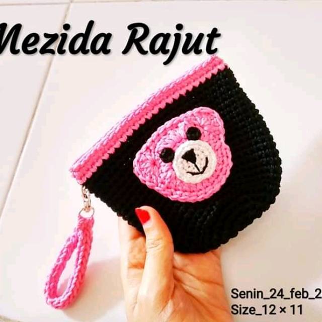 Dompet koin rajut imut