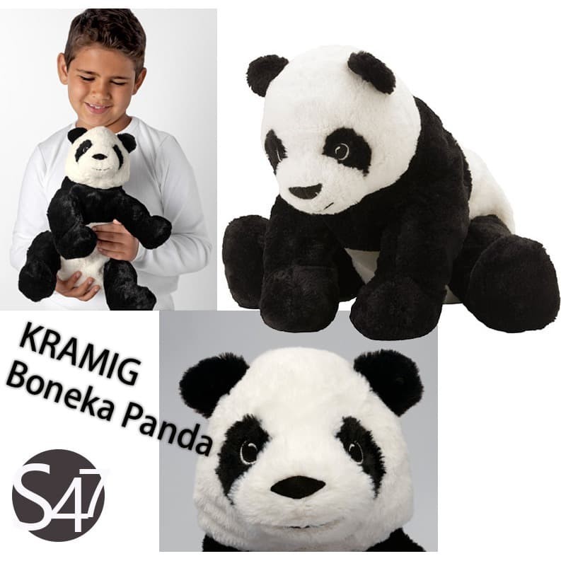 KRAMIG Boneka putih/hitam/boneka panda
