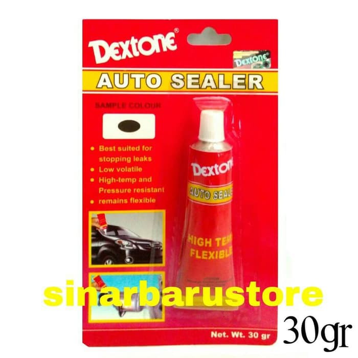 LEM AUTO SEALER DEXTONE HIGH TEMP (hitam) 30gr