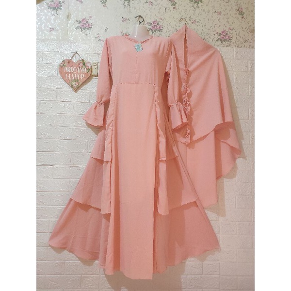 Gamis Pastel Susun