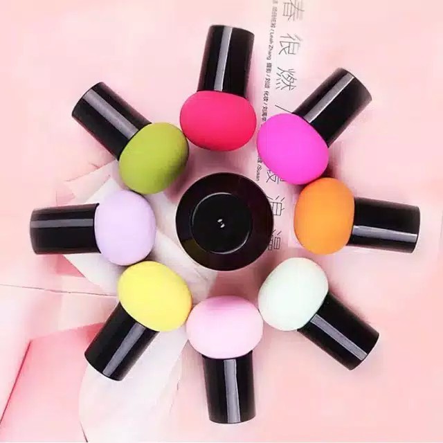 Sponge Blender Tangkai Alat Make Up