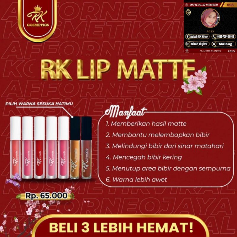 RK COSMETICS Lip Matte