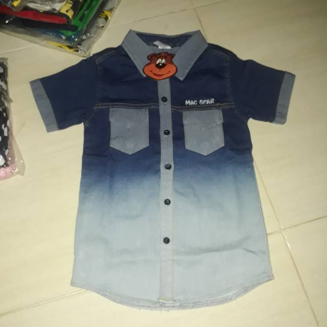 kemeja jeans macbear
