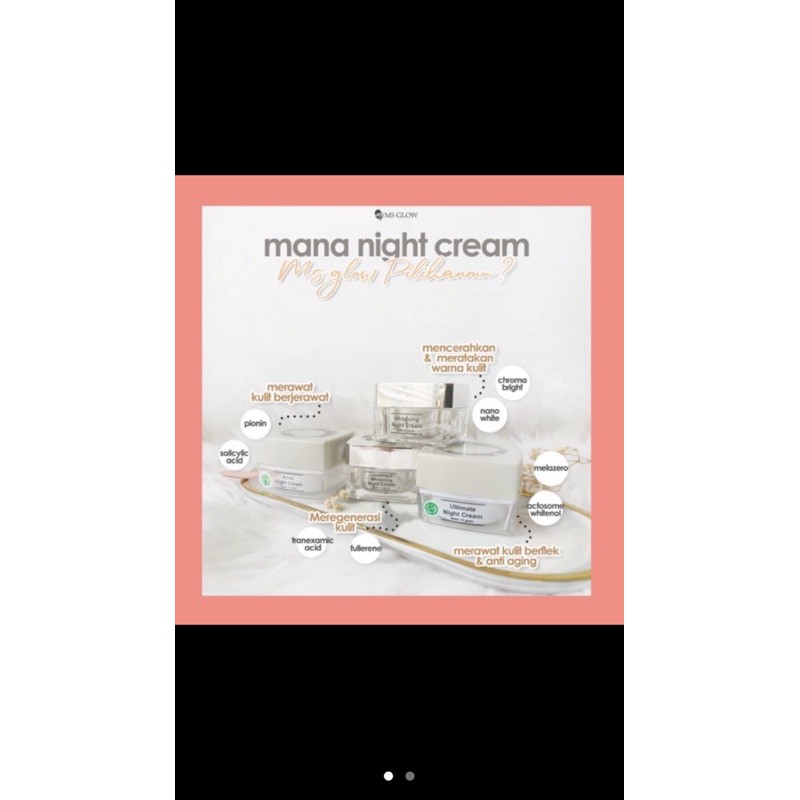 night cream msglow original