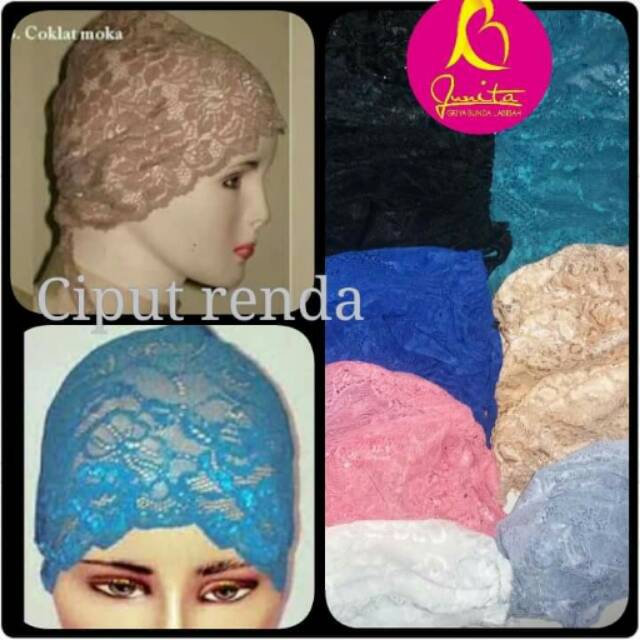 Ciput renda/ dalaman jilbab