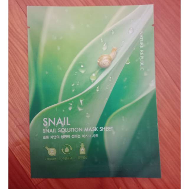 Snail Solution Mask Sheet - Nature Republic