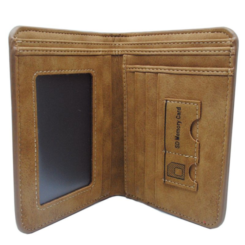 Dompet Kulit Pria Bahan Nubuck Model Vertical