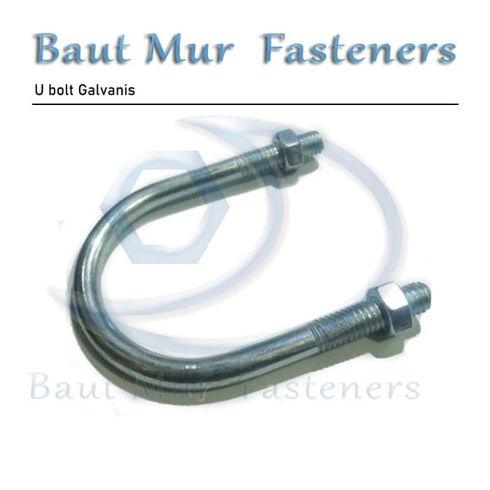U Bolt Galvanis 5/16 x 1"