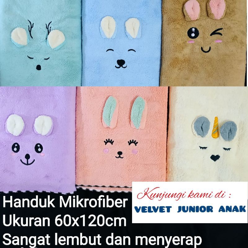 Handuk Bayi Microfiber karakter