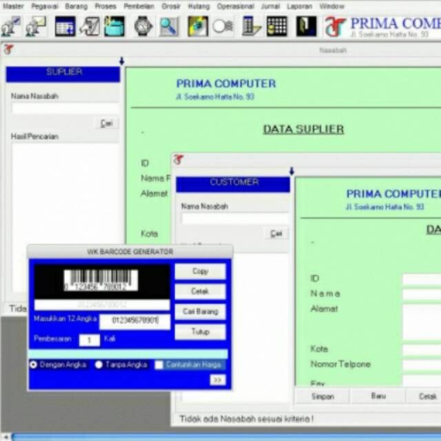 Software Penjualan (TOKO), disertai program akuntansi