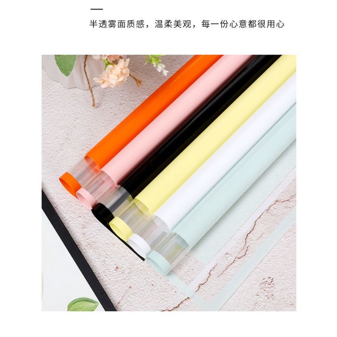 flower wrapping paper / cellophane / kertas buket bunga