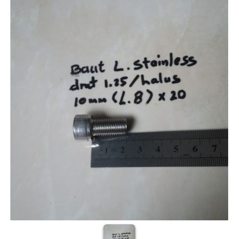 Baut L Stainless 10mmx2cm