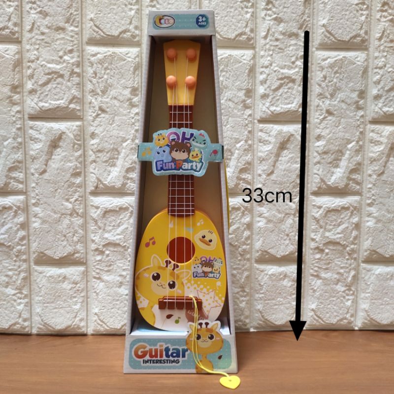 Mainan Gitar Mini Edukasi Nada Senar Nilon