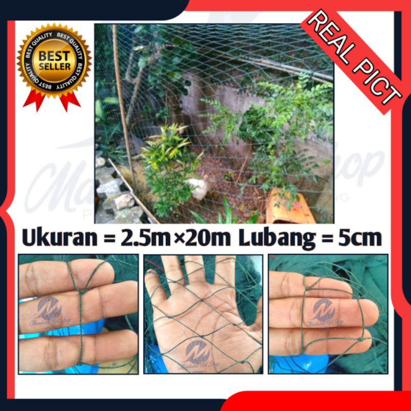 Jaring Pagar Ayam 2,5mx20m